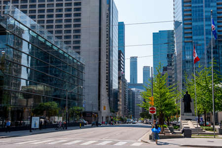 View on the downtown of Toronto City, Ontario province, Canadaのeditorial素材