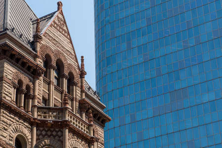 View on the downtown of Toronto City, Ontario province, Canadaの写真素材