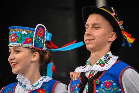 August 19, 2017. Toronto, Canada â Largest Ukrainian diaspora celebrating 26 Ukrainian Independence Day at Centennial Park in Toronto, ON, Canadaのeditorial素材