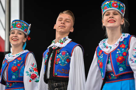 August 19, 2017. Toronto, Canada â Largest Ukrainian diaspora celebrating 26 Ukrainian Independence Day at Centennial Park in Toronto, ON, Canadaのeditorial素材