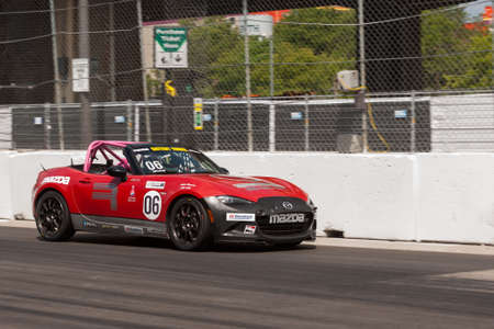 TORONTO, ON - JULY 16: Car during the Global MX-5 Cup Race at Exhibition Place in Toronto, ON, Canada on July 16 2017のeditorial素材