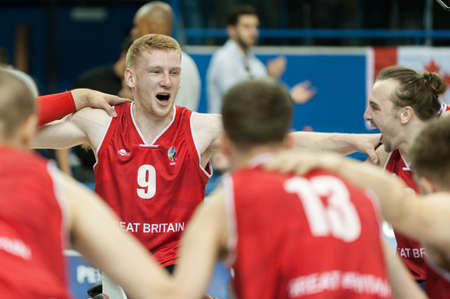 June 16, 2017 - Toronto, Ontario, Canada â Ben Fox during medal ceremony at 2017 Menâs U23 World Wheelchair Basketball Championship which takes place at Ryerson's Mattamy Athletic Centre, Toronto, ON, on June 08 -16, 2017のeditorial素材