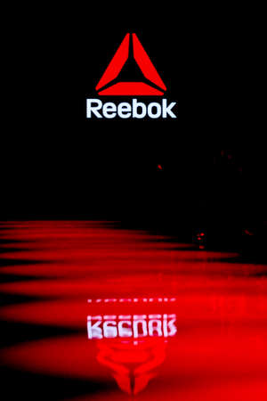 October 3,2017.Toronto, Canada Fashion models represents different clothes from Reebok and Joga companies during runway presentation at Toronto Women Fashion Week on October 3, 2017 in Toronto, Canadaのeditorial素材