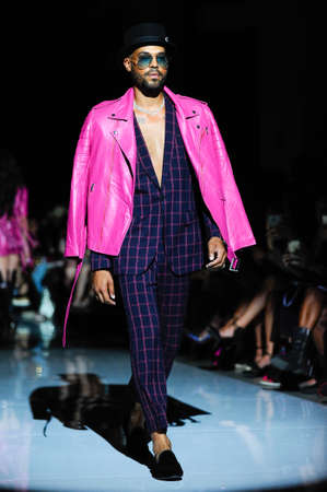 October 3, 2017. Toronto, Canada - Fashion models represent new collection of designer Jordan Erin McKay during runway presentation at Toronto Womenâs Fashion Weekのeditorial素材