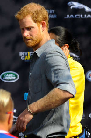 September 27, 2017, Toronto, Canada - His Royal Highness Prince Harry meeting with competitors...