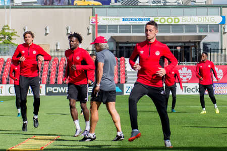 September 1, 2017. Toronto, Canada - Canada Soccer Men's National Team during open training session...
