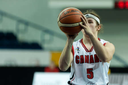 June 10, 2017 - Toronto, Ontario, Canada â Ben Moronchuk on the field during the basketball game - Iran vs Canada during 2017 Menâs U23 World Wheelchair Basketball Championship which takes place at Ryerson's Mattamy Athletic Centre, Toronto, ON, on Juのeditorial素材