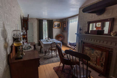 TORONTO  JUNE 17, 2017: Soldiers at the battle of Black Creek revolutionary war re-enactment in Black Creek Pioneer village in June 17, 2017 in Toronto, Canadaのeditorial素材