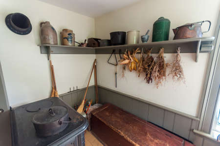 TORONTO  JUNE 17, 2017: Soldiers at the battle of Black Creek revolutionary war re-enactment in Black Creek Pioneer village in June 17, 2017 in Toronto, Canadaのeditorial素材