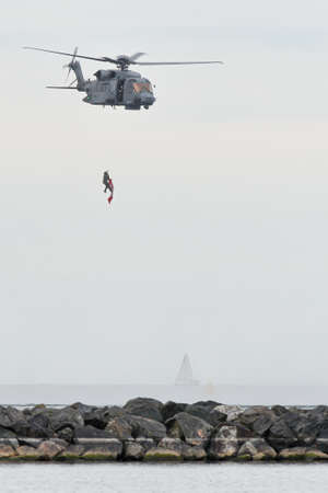 RCAF CH-148 Cyclone in an air at the 70th annual Canadian International Air Show (CIAS) over Lake...