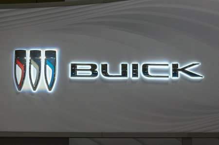 Toronto, ON, Canada â€“ April 22, 2024: Close-up sign of a Buick GMC Car Dealer in Toronto