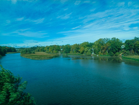View at the Whirlpool on Niagara river of Glen trail
