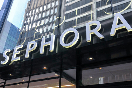 Toronto, ON, Canada â€“ April 30, 2025: View at the Sephora company sign in Toronto.