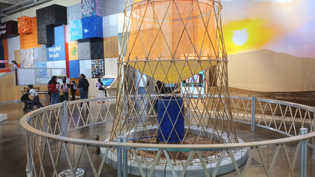 Toronto, ON, Canada - May 17, 2024: Exhibit at the Ontario Science Centre shows interactive science...