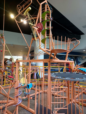 Toronto, ON, Canada - May 17, 2024: The photo shows an interactive, colourful exhibit in Ontario...