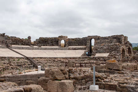 Claudia Baelo Roman Amphitheatre in Tarifa, Cadizの写真素材