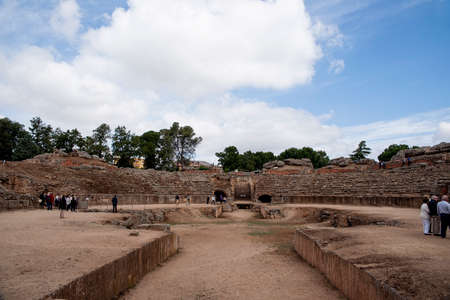 remains of the Roman amphitheater Mrida, Spain