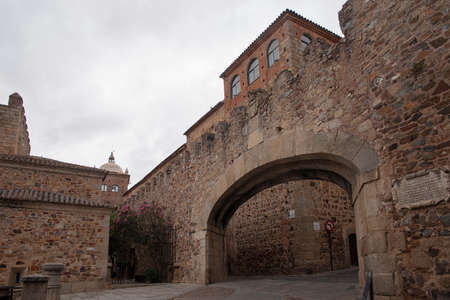 Cceres beautiful medieval town in the community of Extremadura, Spainの写真素材