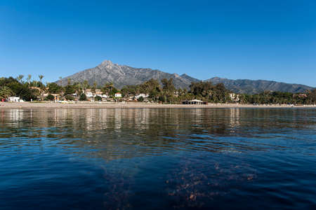 Nagueles Beach, Marbella, Andalusiaの写真素材