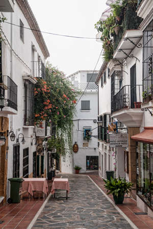 Streets of old town of Marbella, Andalusiaのeditorial素材