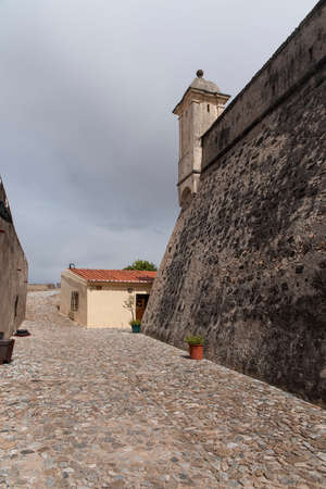 ancient fortress of Santa Lucia in the Portuguese town of Elvas, Portugalのeditorial素材