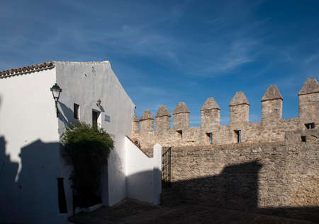 white villages of Andalusia, Vejer de la Frontera in the province of Cádizのeditorial素材