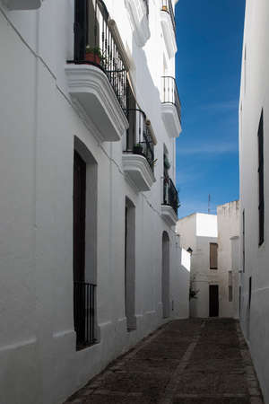 white villages of Andalusia, Vejer de la Frontera in the province of Cádizのeditorial素材