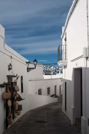 white villages of Andalusia, Vejer de la Frontera in the province of CÃ¡dizのeditorial素材