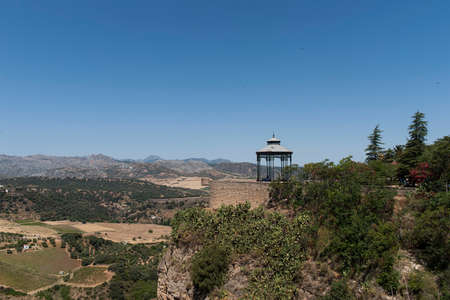 Walking around the city of Tajo de Ronda in Mlaga province, Andaluciaの写真素材