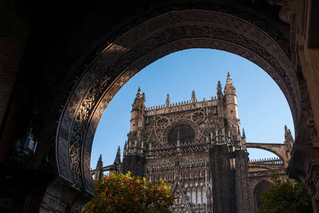 Beautiful cities of Spain to travel, Seville in the Andalusia regionのeditorial素材