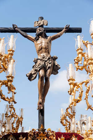 Pass mystery of brotherhood cub Triana, Holy Week in Sevilleのeditorial素材