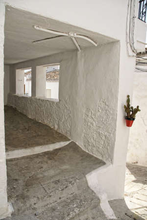 Streets of the town of Alozaina in the province of Mlaga, Andalusiaの写真素材