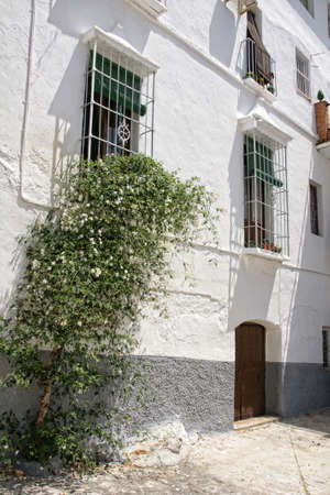 Streets of the town of Alozaina in the province of Mlaga, Andalusiaの写真素材