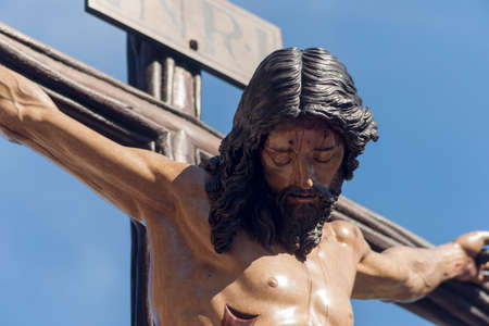 Death of Jesus on the cross, sorority students, Holy Week in Seville