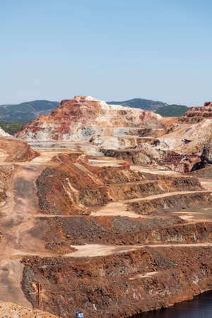 Rio Tinto mining landscape in the province of Huelva, Andalusia