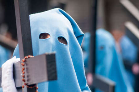 Holy Week in Seville, penanceの写真素材