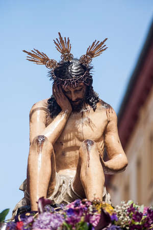 Brotherhood dinner, Easter in Seville Jesus of Humility and patienceの写真素材