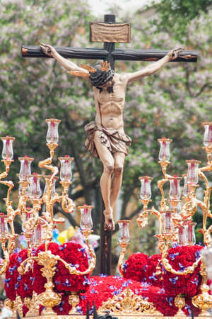 Mystery passage of the Brotherhood of St. Bernard in the Holy Week of Sevilleのeditorial素材