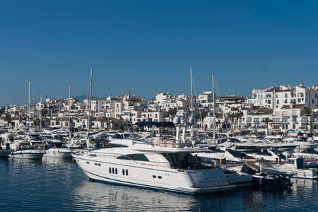 Views of Puerto Banus in Marbella town