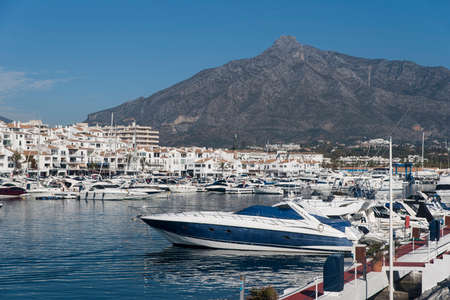 Views of Puerto Banus in Marbella townのeditorial素材