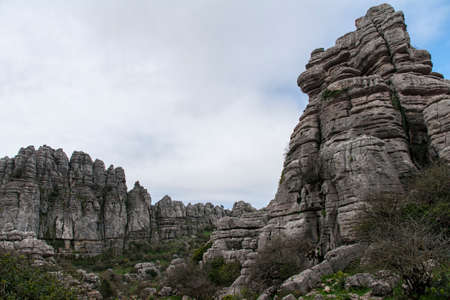 Nature Spot torcal of Antequera in the province of Malaga, Andaluciaの写真素材