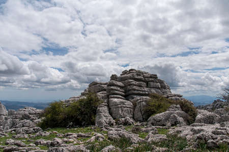 Nature Spot torcal of Antequera in the province of Malaga, Andaluciaの写真素材