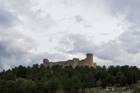 Ayub Castle in the town of Calatayud, Zaragozaのeditorial素材