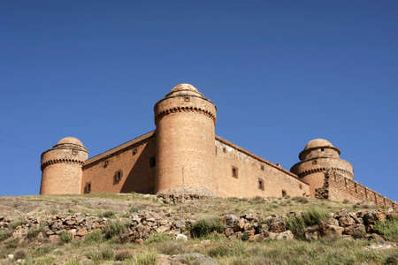 beautiful Byzantine castle of Calahorra in the province of Granadaのeditorial素材