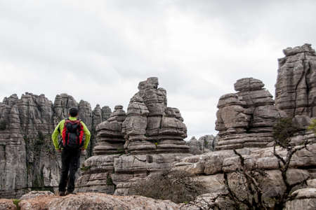 WHO admire the wonders of nature in the Torcal de Antequera, Malaga