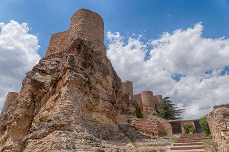 Albarracin Castle in the province of Teruel, Spainのeditorial素材