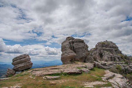 Torcal de Antequera in the province of malagaの写真素材