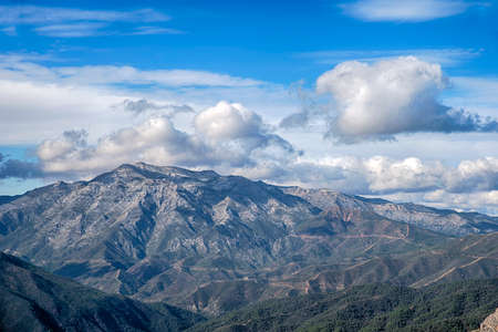 Torrecilla peak in the Sierra de las Nieves, M?lagaの写真素材