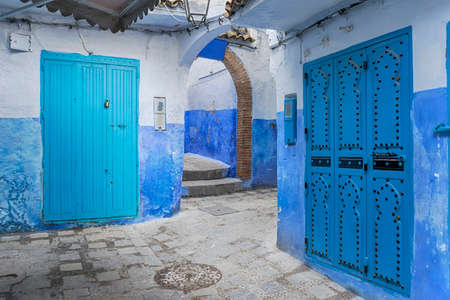 Corners of the beautiful city of Chefchaouen in northern Morocco