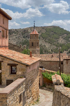 Commune of AlbarracÃn in the province of Teruel, Spainのeditorial素材